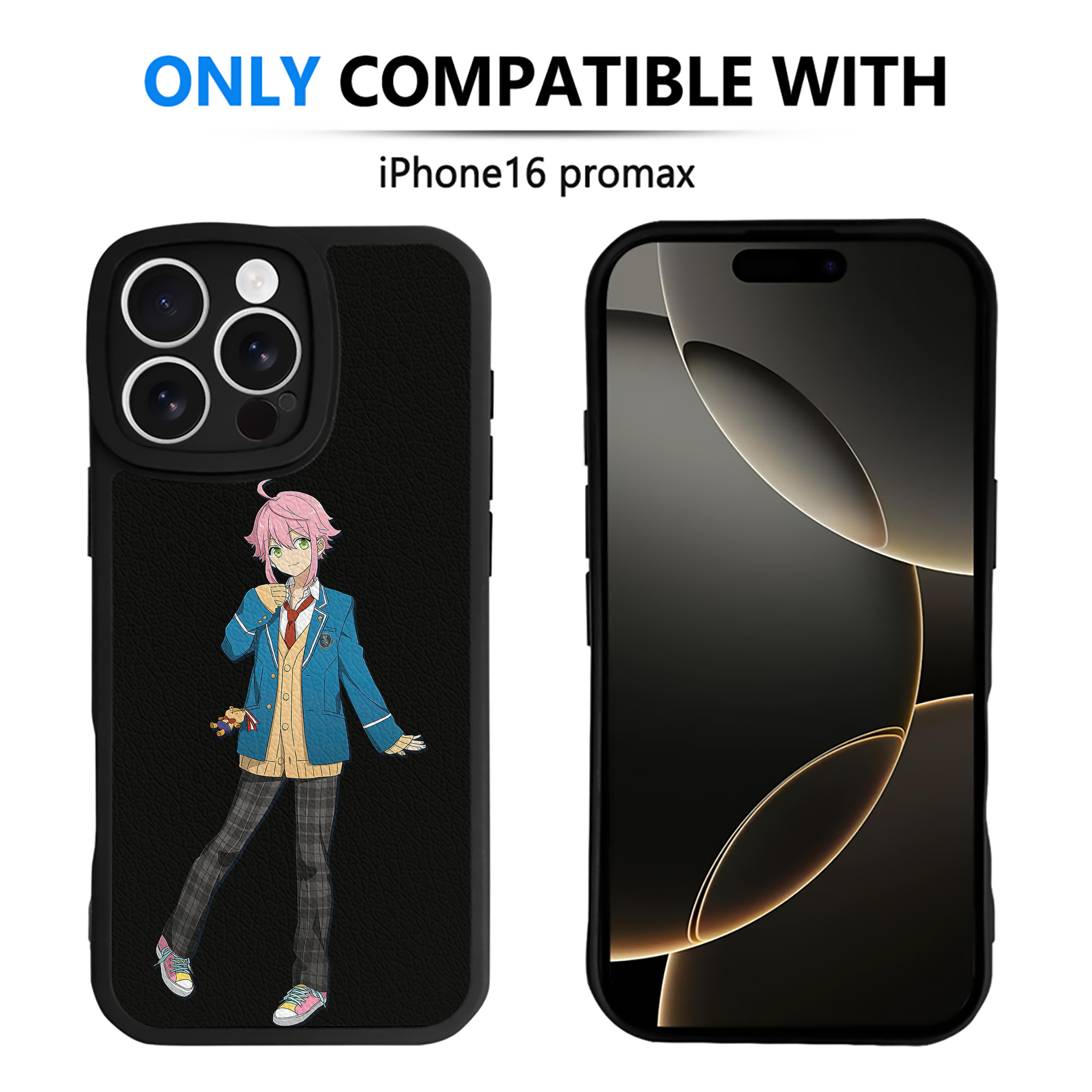 （画像用） あんさんぶるスターズ! Ensemble Stars 【iPhone 16シリーズ対応】シリコンスマホケース（レザー調） 材質：シリコン